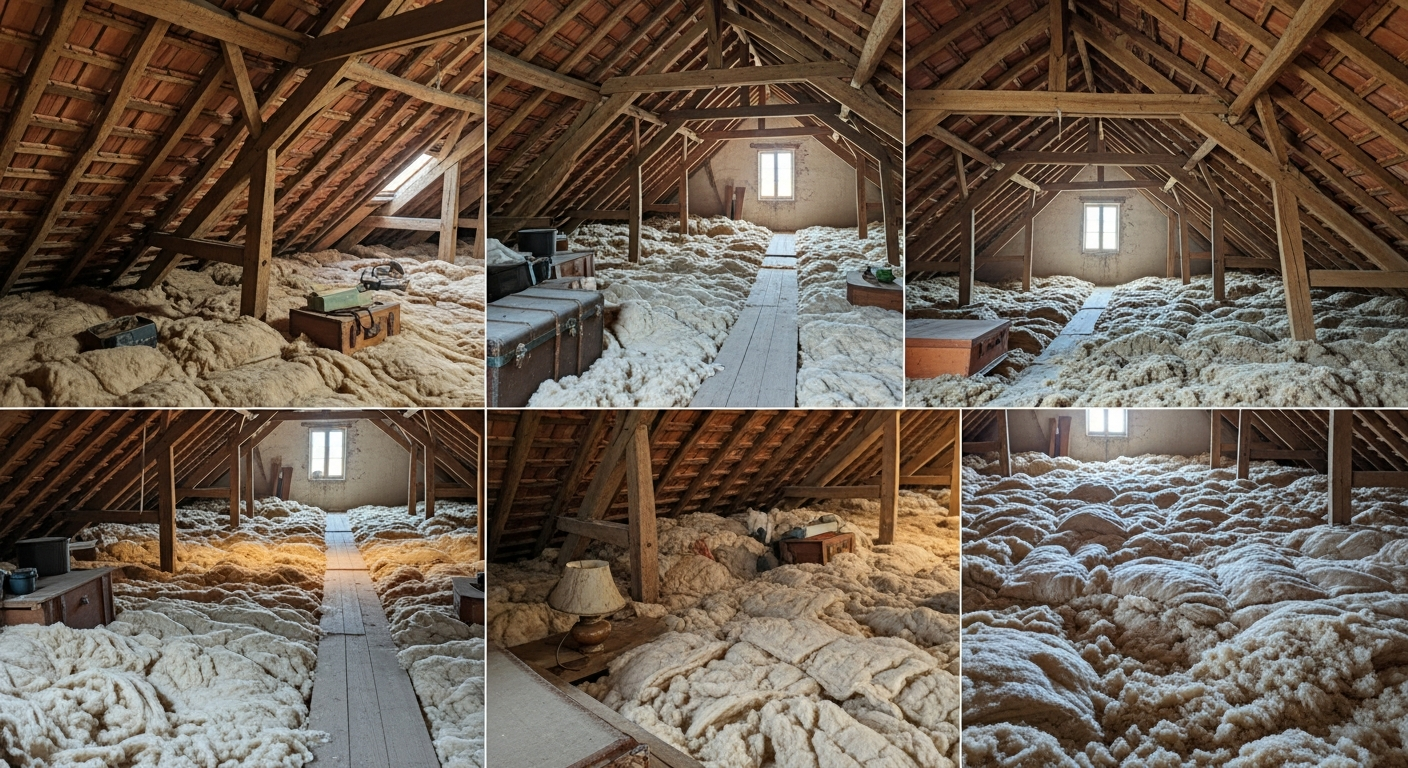 Isolation combles perdus par soufflage